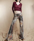 Medieval Print Tassel Pants